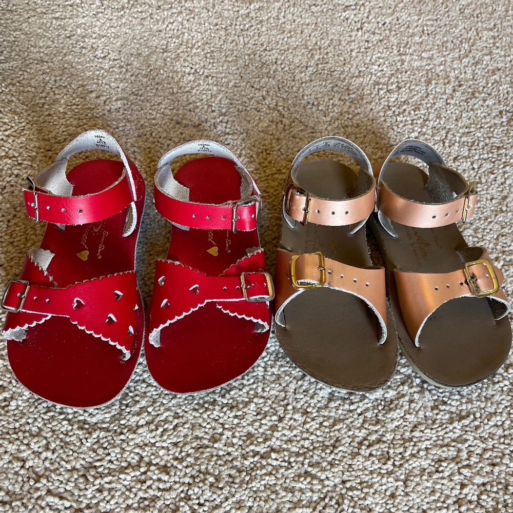 Sun sand saltwater sandals size 8 toddler